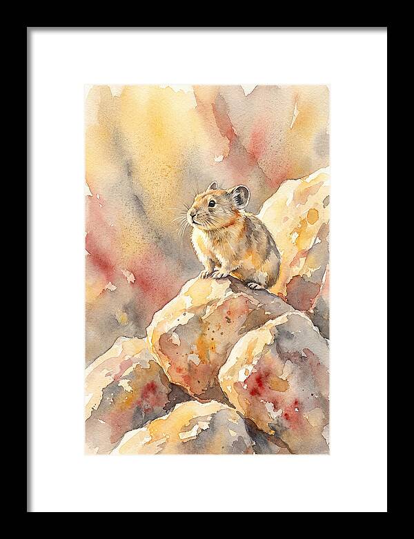 Pika Perched On Rocks