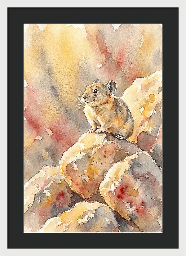 Pika Perched On Rocks