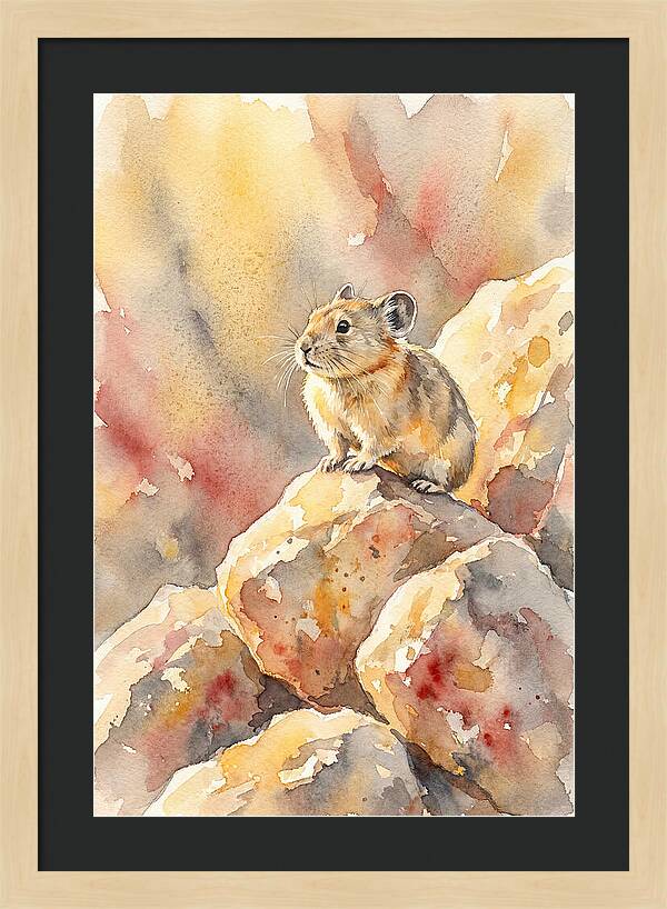 Pika Perched On Rocks