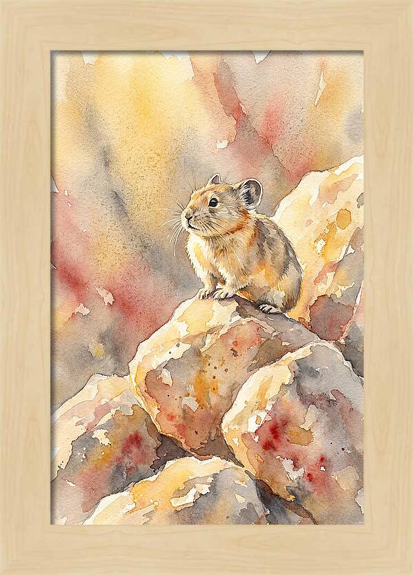 Pika Perched On Rocks