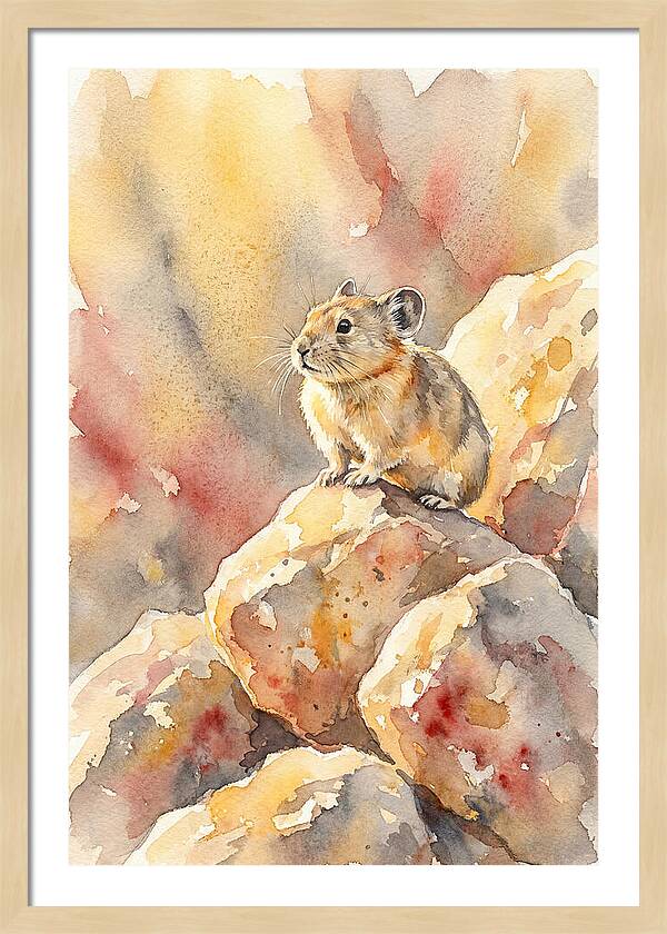 Pika Perched On Rocks