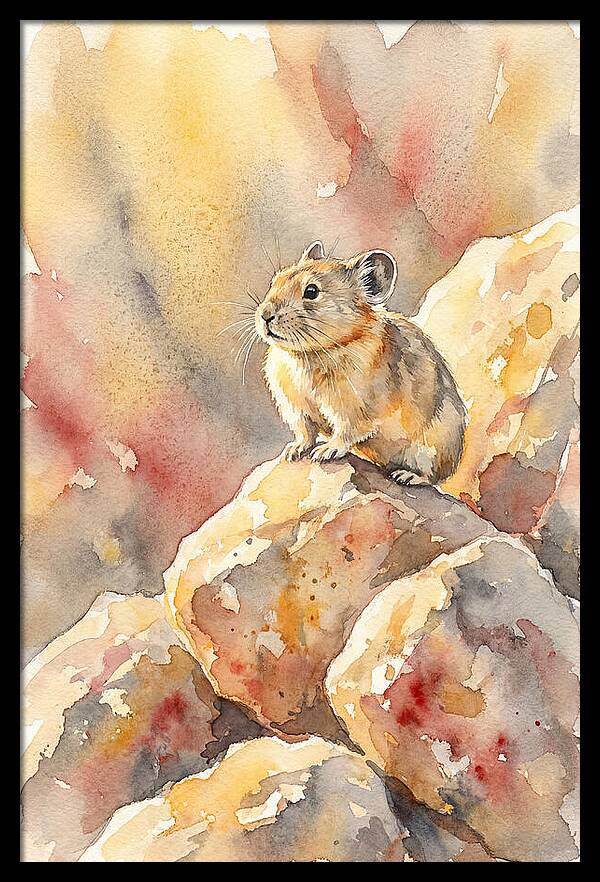 Pika Perched On Rocks
