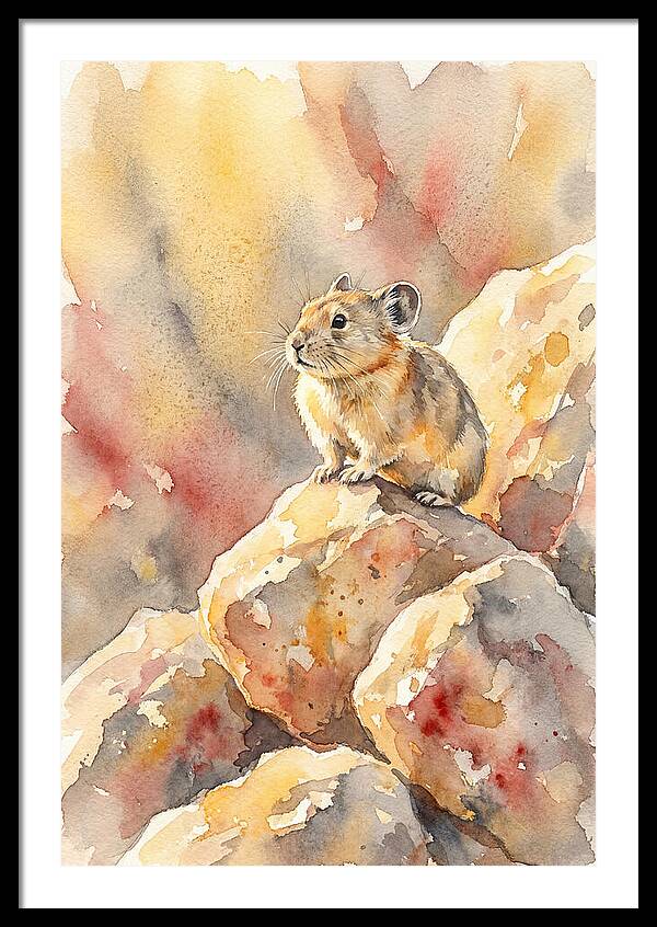 Pika Perched On Rocks