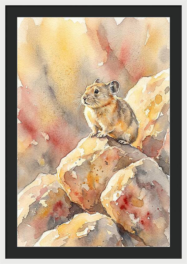 Pika Perched On Rocks