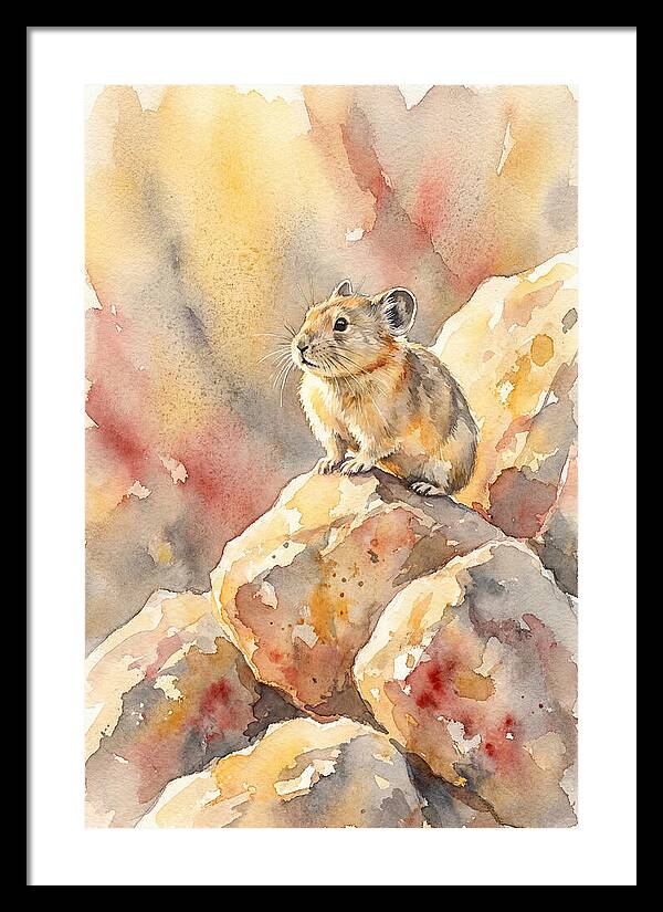 Pika Perched On Rocks
