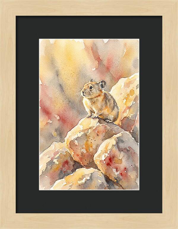 Pika Perched On Rocks