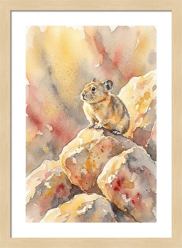 Pika Perched On Rocks