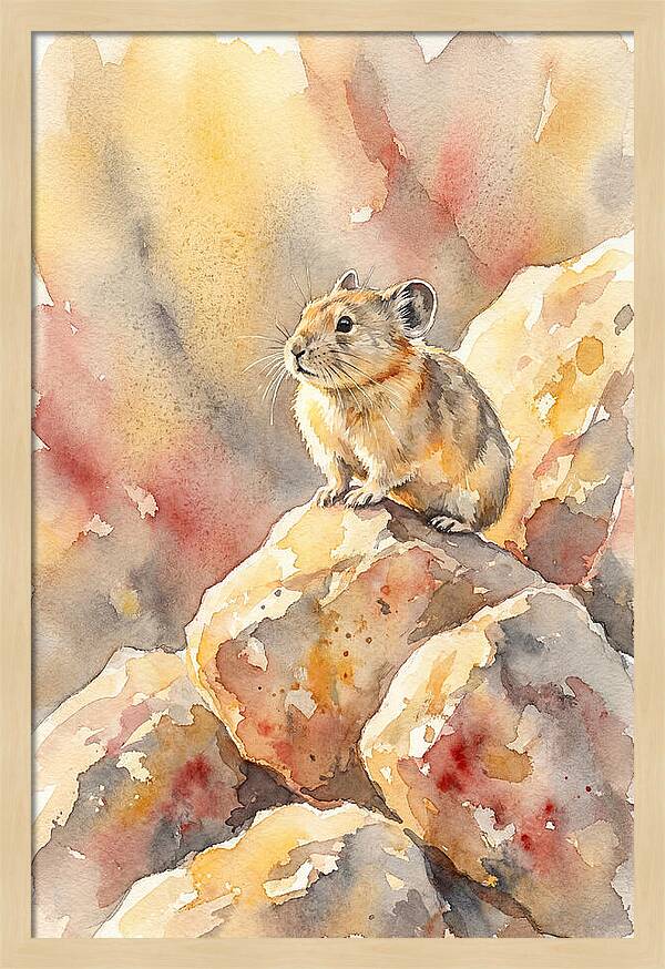 Pika Perched On Rocks