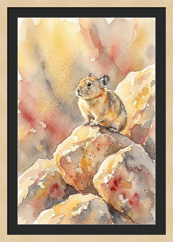 Pika Perched On Rocks