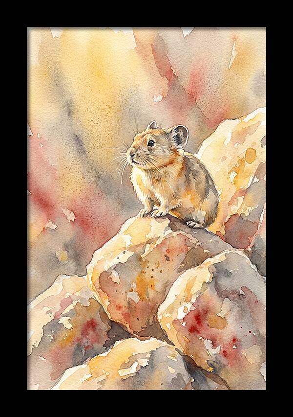 Pika Perched On Rocks