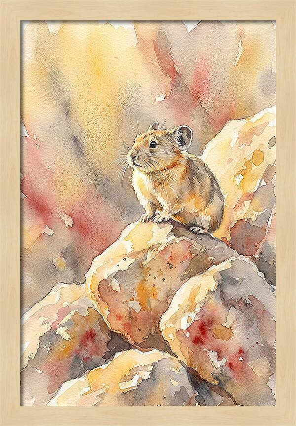 Pika Perched On Rocks
