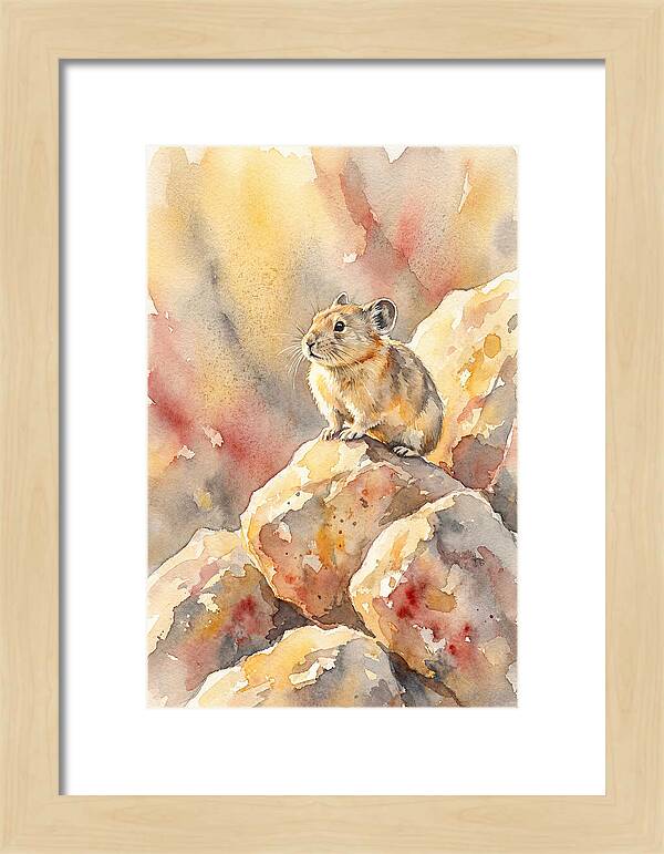 Pika Perched On Rocks