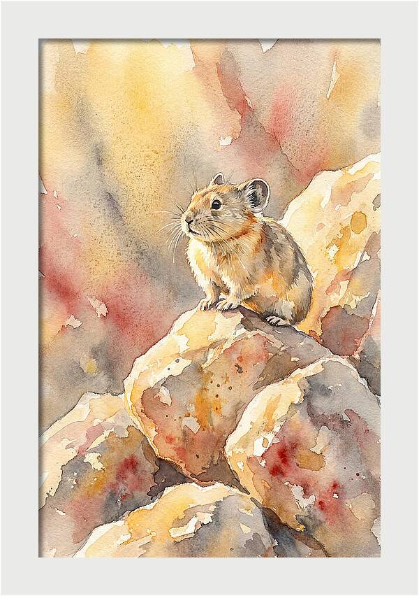 Pika Perched On Rocks