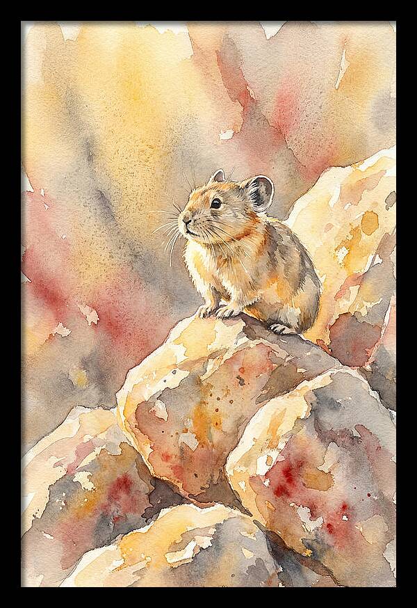 Pika Perched On Rocks