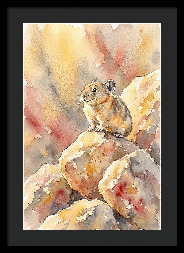Pika Perched On Rocks