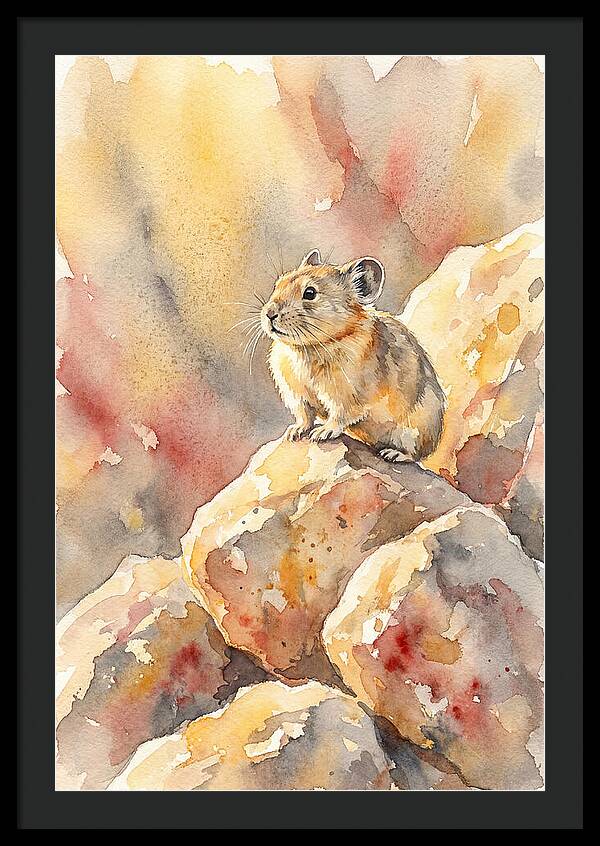 Pika Perched On Rocks