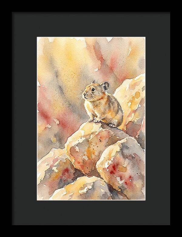 Pika Perched On Rocks