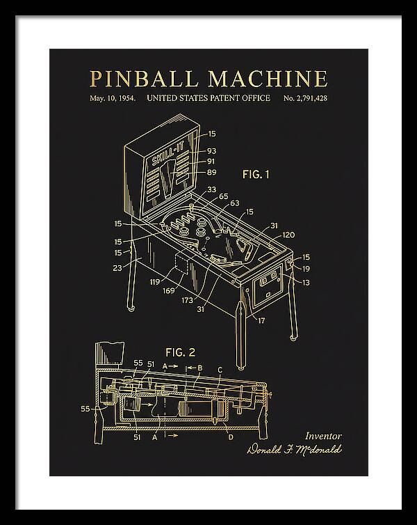 Pinball Machine Gold Patent Us2791428a