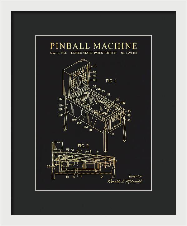 Pinball Machine Gold Patent Us2791428a