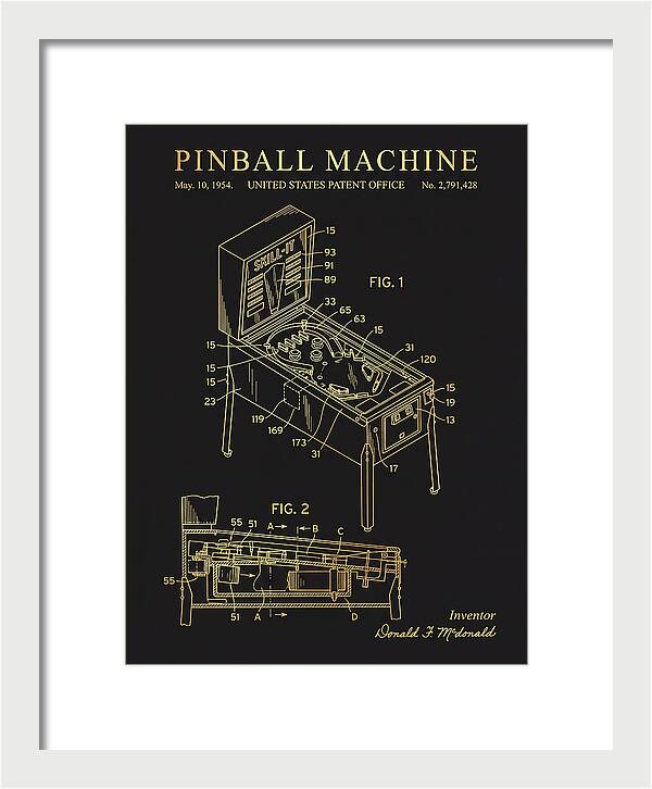 Pinball Machine Gold Patent Us2791428a