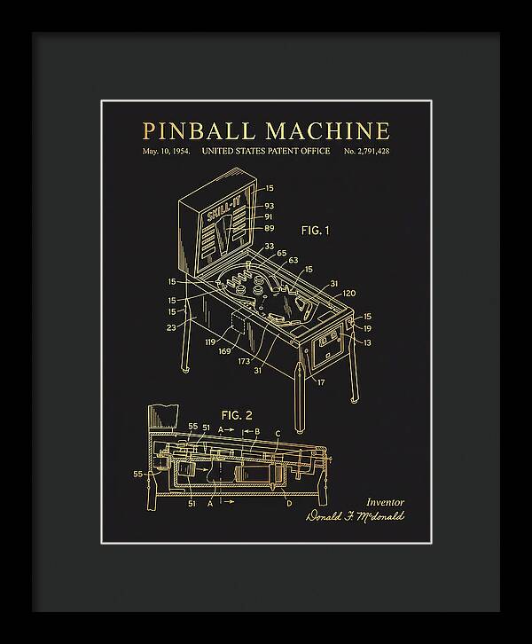 Pinball Machine Gold Patent Us2791428a