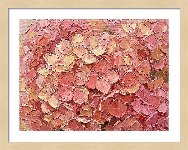 Pink Hydrangea Blossoms