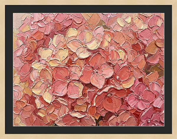 Pink Hydrangea Blossoms