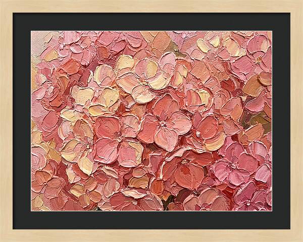 Pink Hydrangea Blossoms