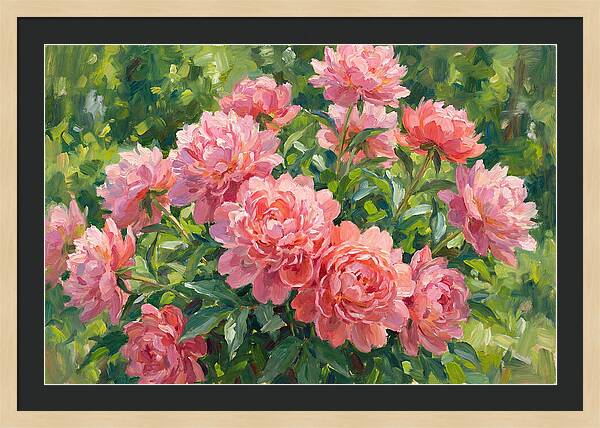 Pink Peonies In Bloom