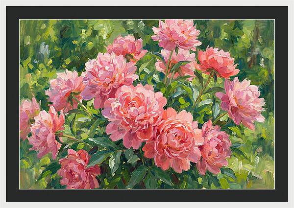 Pink Peonies In Bloom