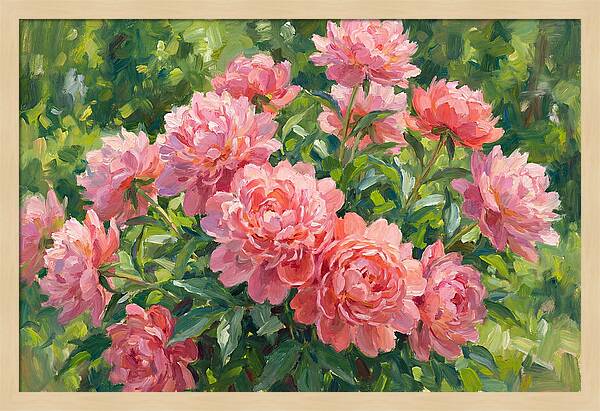 Pink Peonies In Bloom