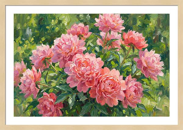 Pink Peonies In Bloom