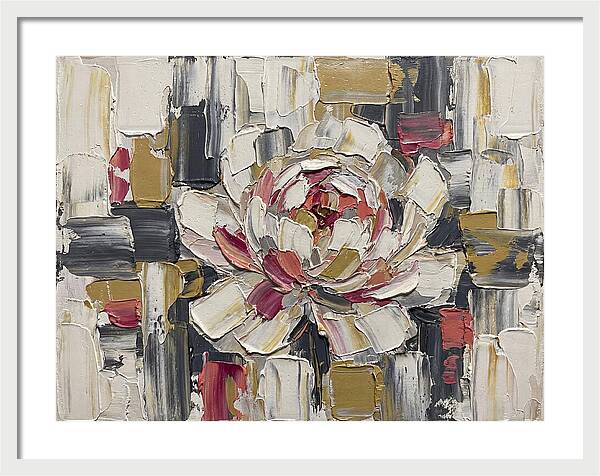 Pink Peony In Abstract Harmony