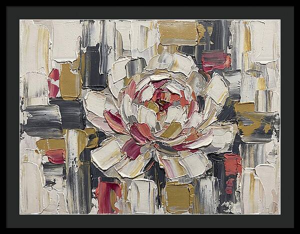Pink Peony In Abstract Harmony