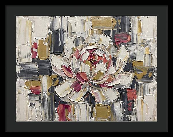 Pink Peony In Abstract Harmony