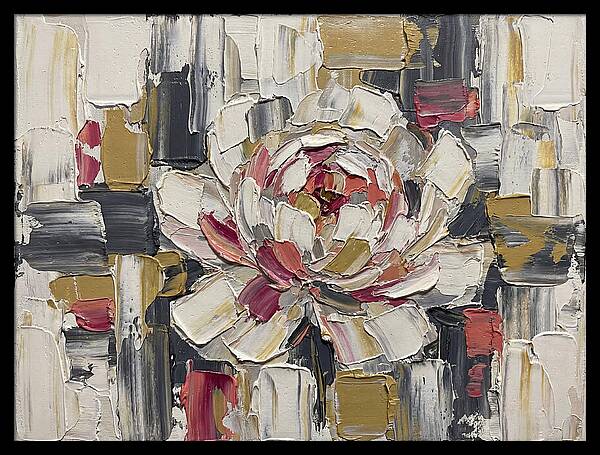 Pink Peony In Abstract Harmony
