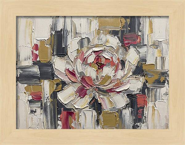 Pink Peony In Abstract Harmony