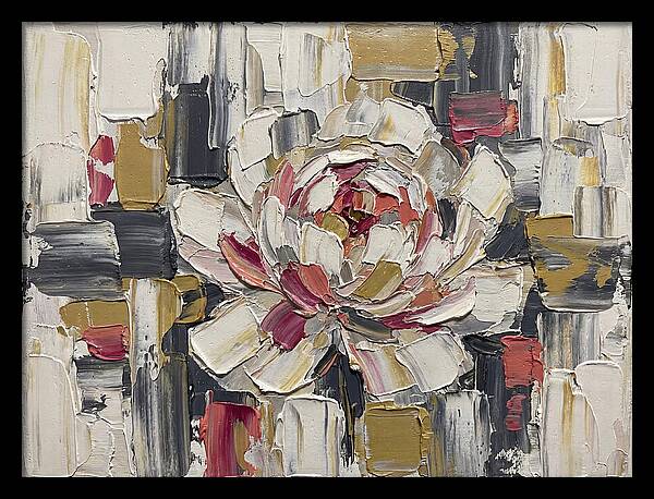 Pink Peony In Abstract Harmony