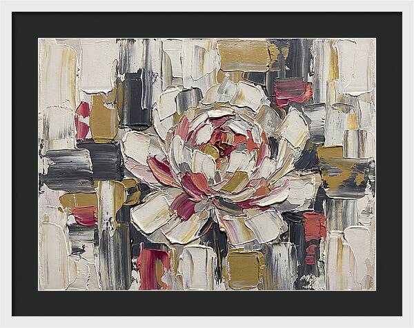 Pink Peony In Abstract Harmony