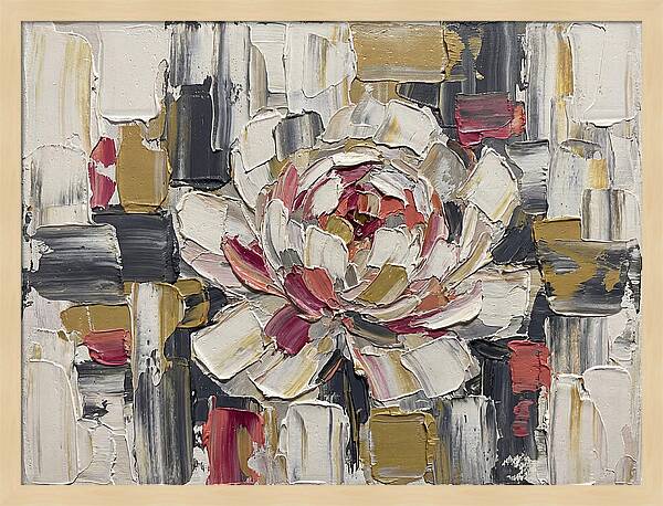 Pink Peony In Abstract Harmony