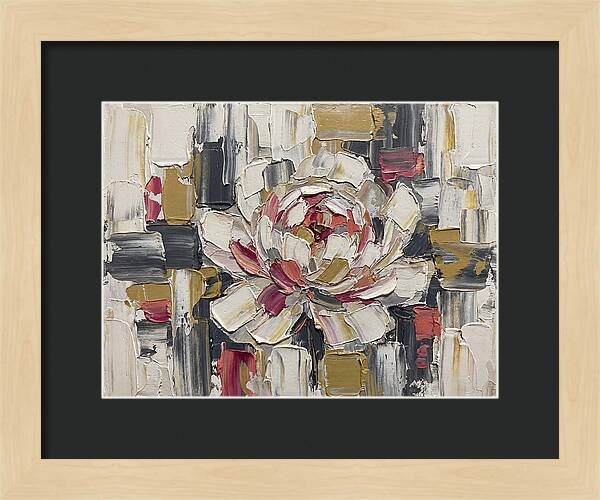 Pink Peony In Abstract Harmony