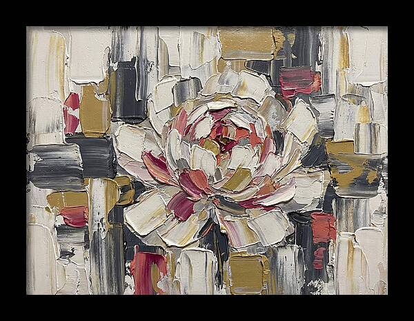 Pink Peony In Abstract Harmony