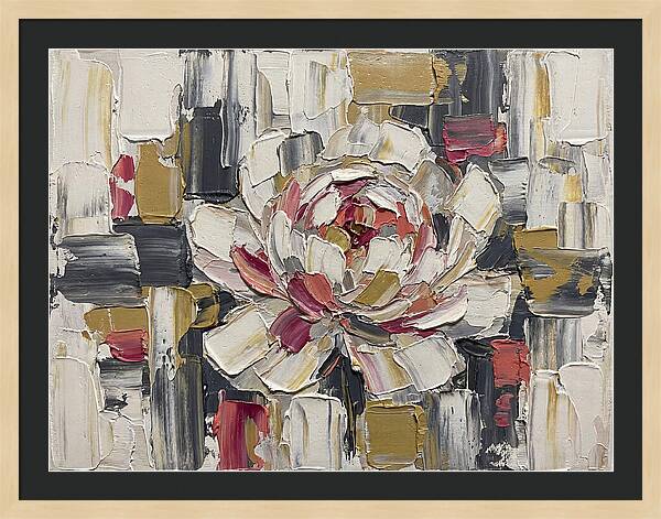 Pink Peony In Abstract Harmony