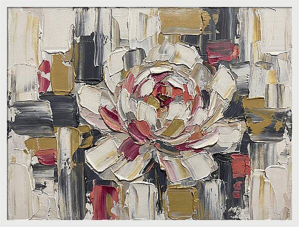 Pink Peony In Abstract Harmony
