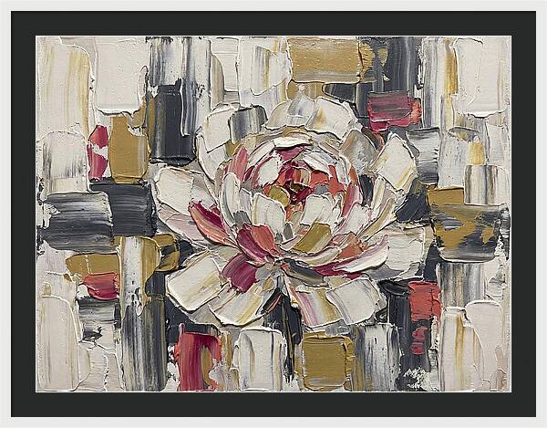 Pink Peony In Abstract Harmony