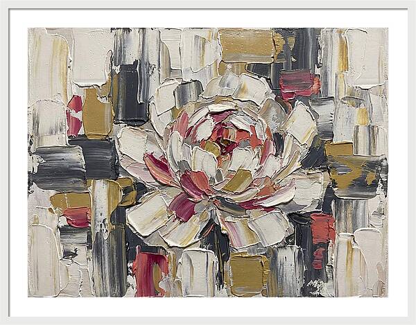 Pink Peony In Abstract Harmony