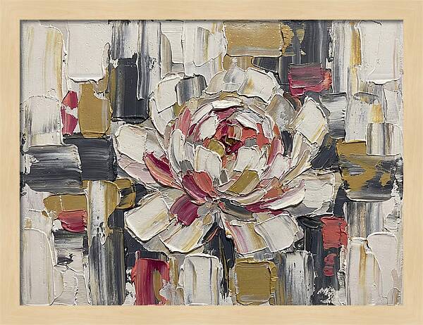 Pink Peony In Abstract Harmony