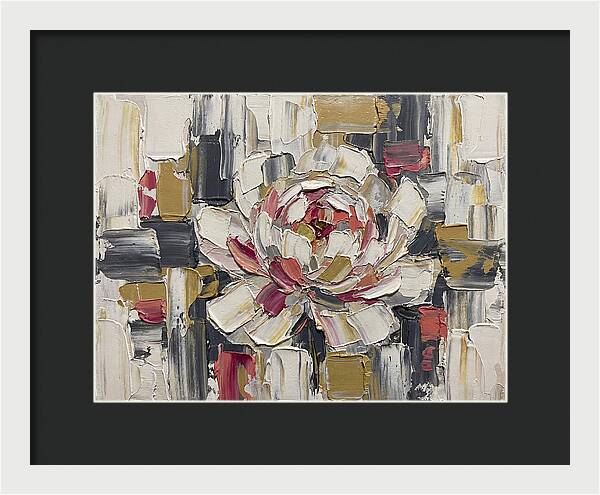 Pink Peony In Abstract Harmony