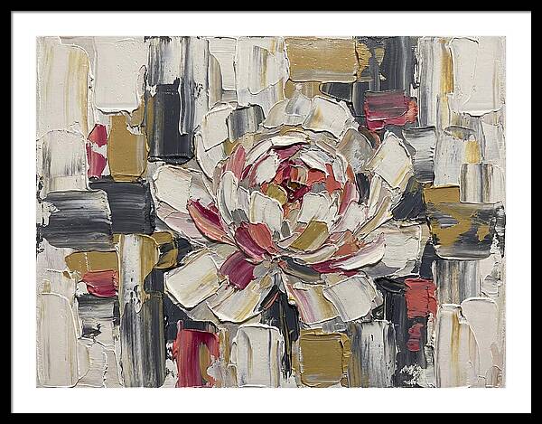 Pink Peony In Abstract Harmony