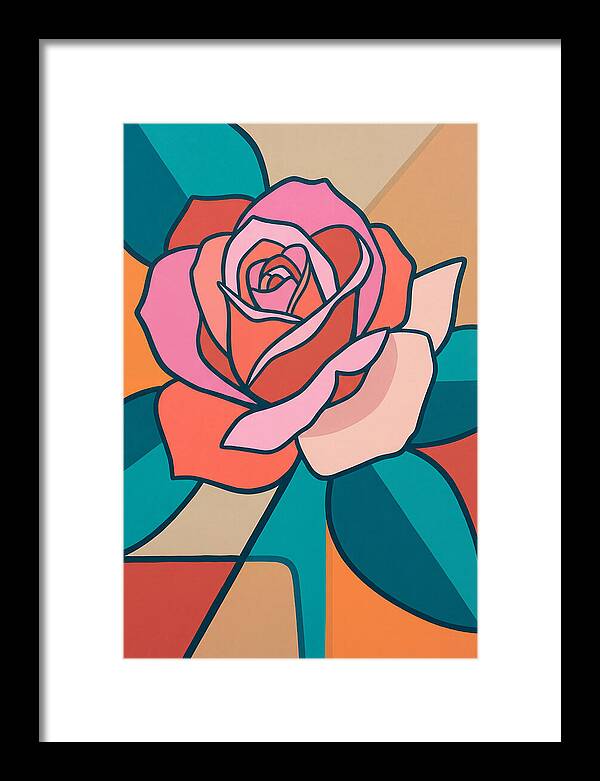 Pink Rose In Bold Colors